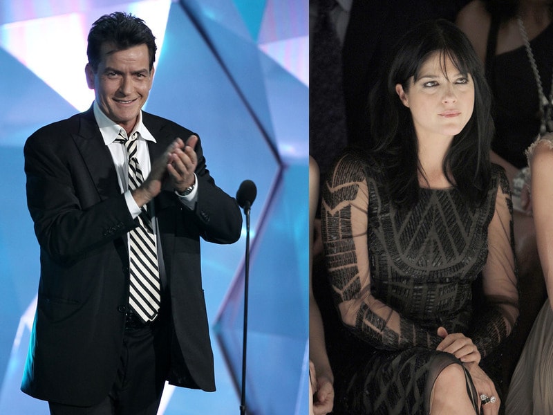 Charlie Sheen en Selma Blair.