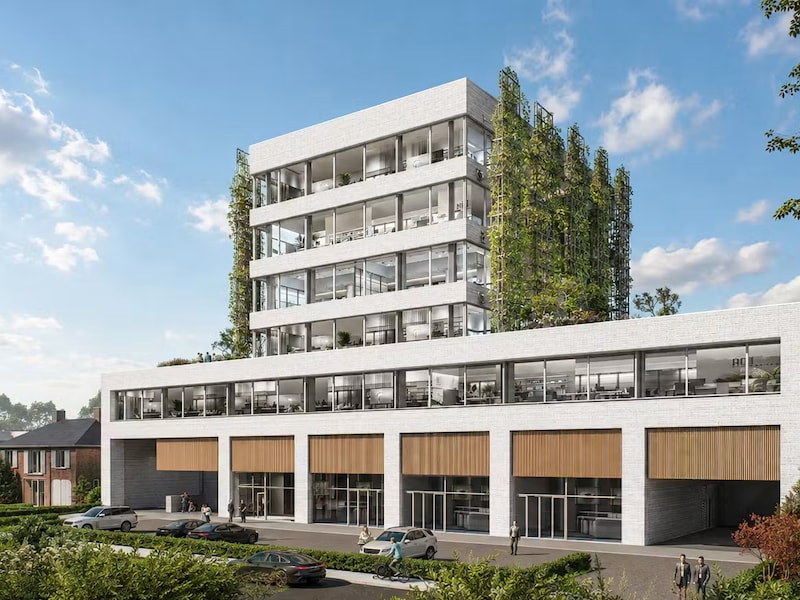 KMO’s, kantoren en parkeergarage op eerste verdieping: nieuwbouw moet blikvanger worden langs Parklaan