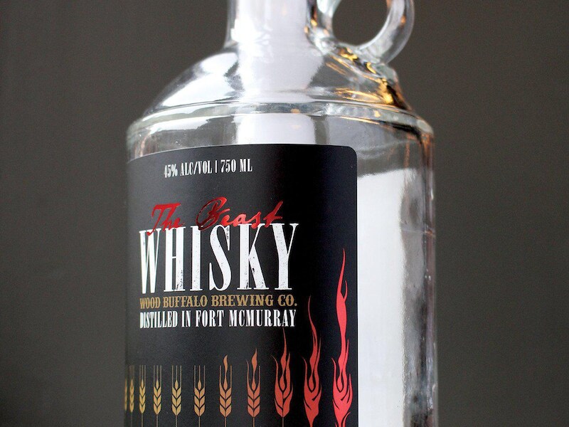 Één van de eerste flessen The Beast Whisky