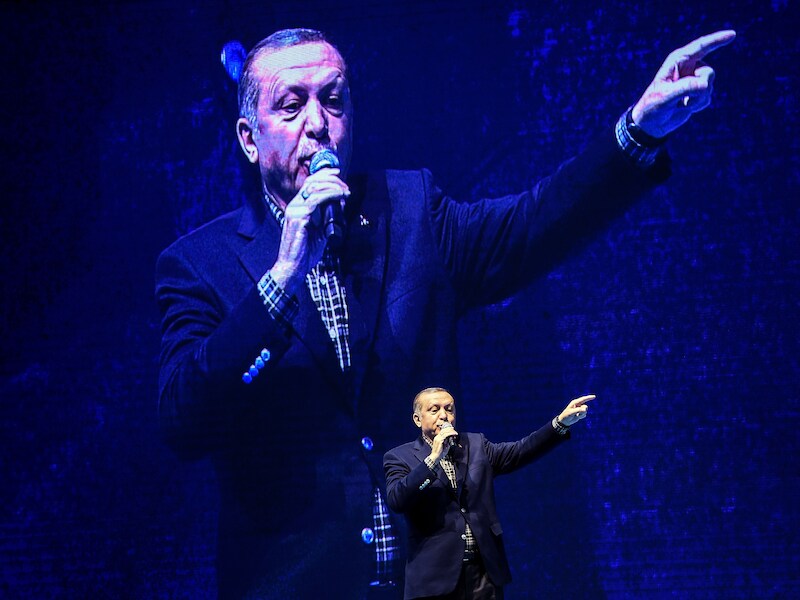 De Turkse president Erdogan.