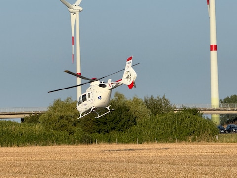 Ook de MUG-heli kwam ter plaatse (archiefbeeld).