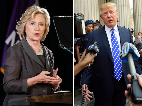 Hillary Clinton verliest bij de Democraten, Trump wint bij de Republikeinen.