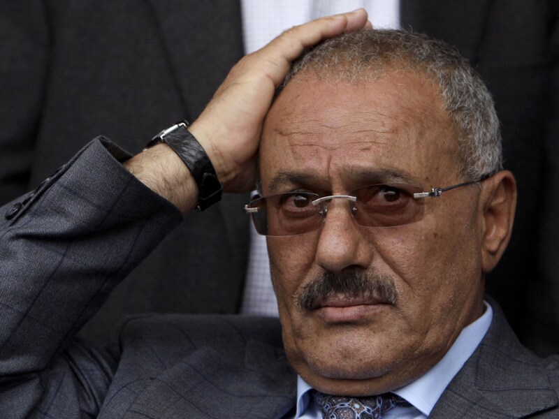 De Jemenitische president Ali Abdullah Saleh.