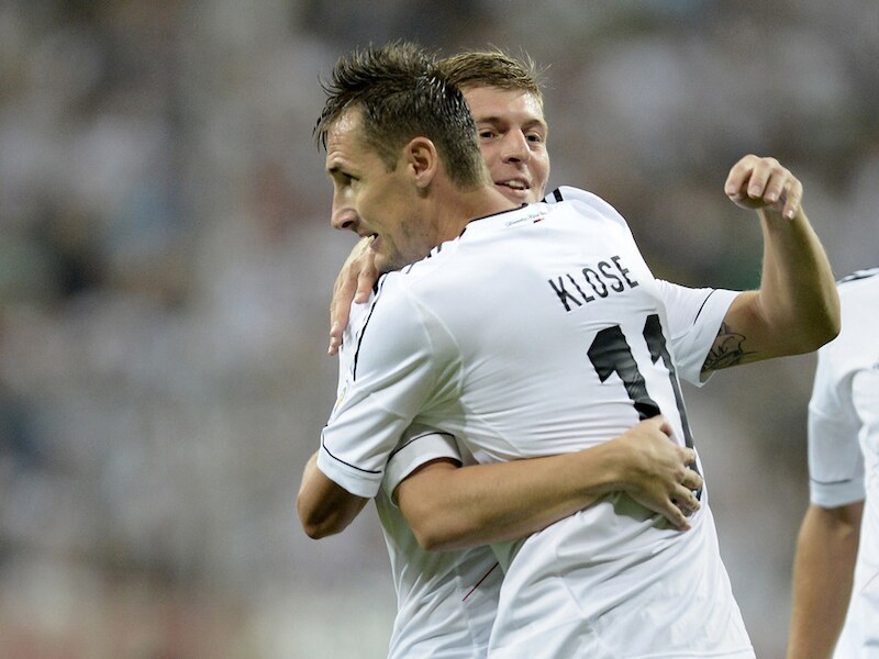 Miroslav Klose is het scoren nog niet verleerd.