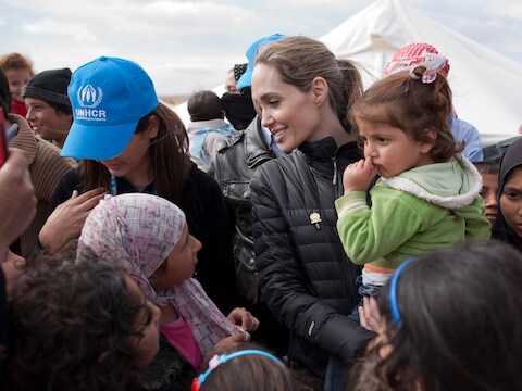 De Amerikaanse actrice Angelina Jolie.