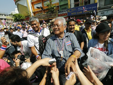 Protestleider Suthep Thaugsuban.