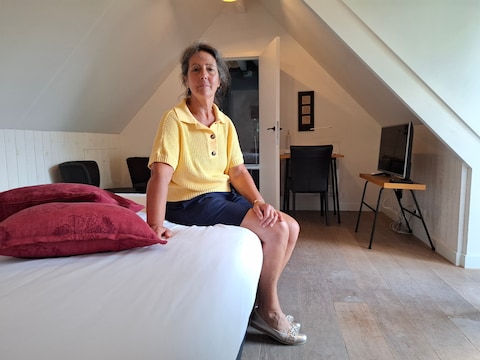 Myriam Van Loy, zaakvoerster van B&B Het Buitenhuys in Itegem, kreeg oplichters over de vloer. 