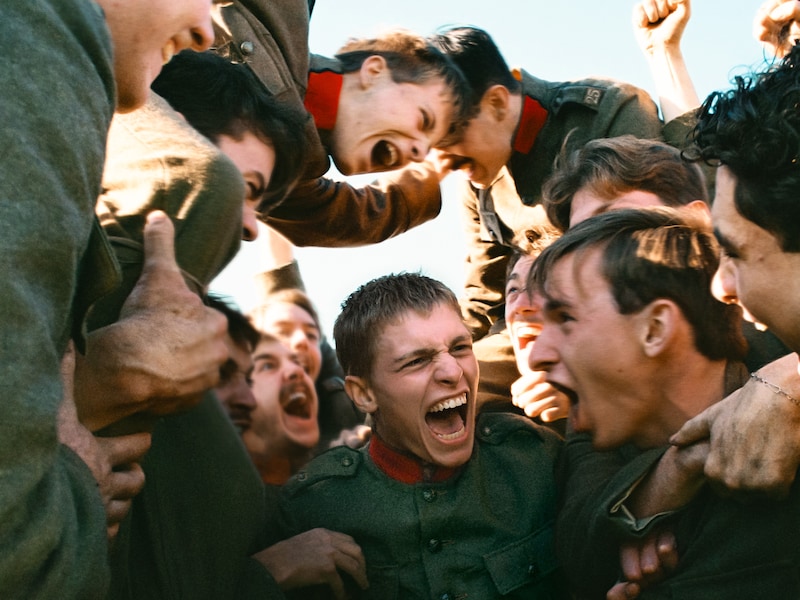 Een beeld uit de film 'Coward' van Lukas Dhont.