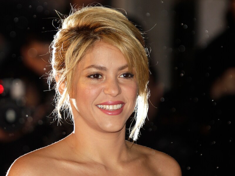 De Colombiaanse zangeres Shakira.
