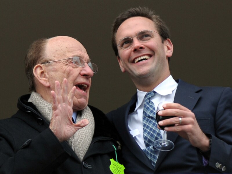 Rupert en James Murdoch.