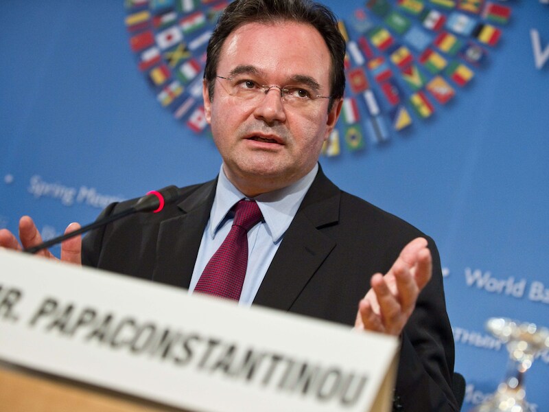 Voormalig Griekse minister van Fininanciën Giorgos Papakonstantinou.