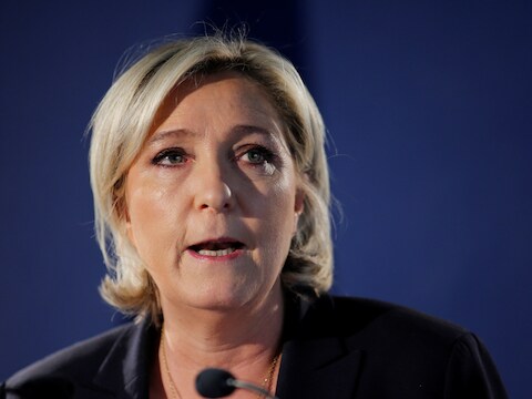 De extreemrechtste presidentskandidate Marine Le Pen.