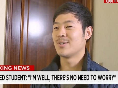 De Zuid-Koreaanse student Won-moon Joo (21).