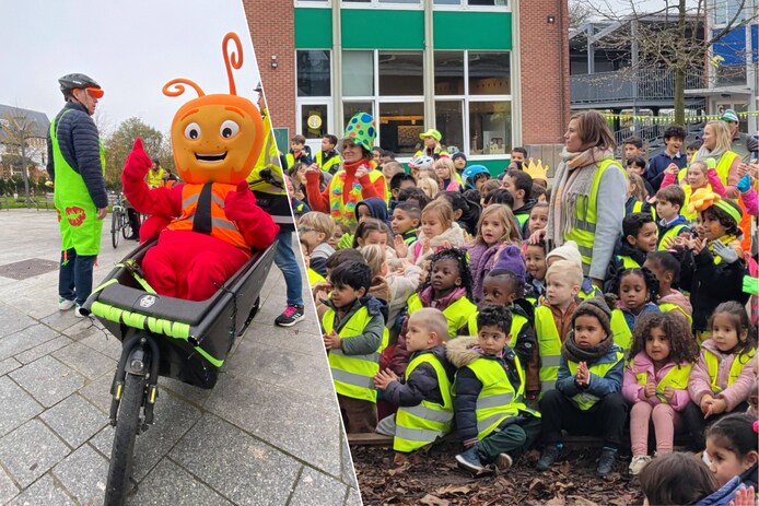 Merksemse scholen kleuren fluo voor één dag: zichtbaar zijn in het ...