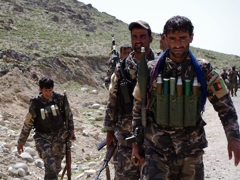 Afghaanse troepen in Alisheng