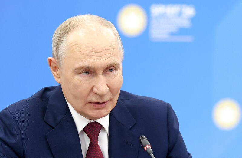 De Russische president Vladimir Poetin.