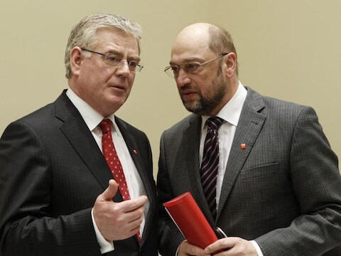 Martin Schulz, Socialistische fractieleider (rechts)
