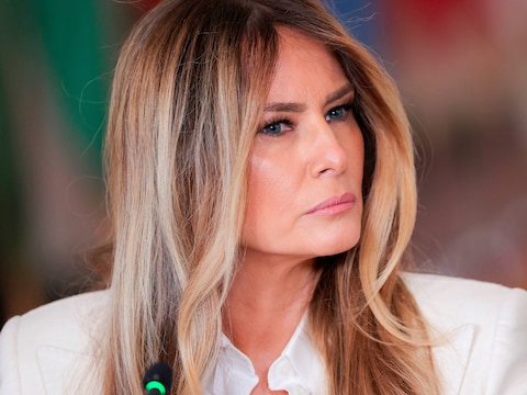 De Amerikaanse first lady Melania Trump. 