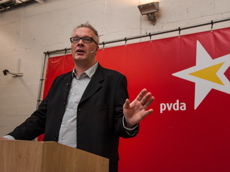 Partijvoorzitter Peter Mertens.