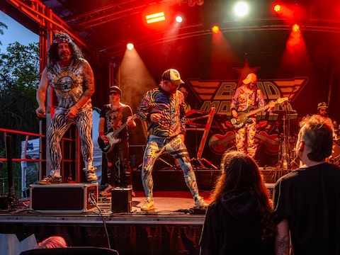 Band Marginal kwam donderdagavond optreden op Zomer in 't Park 