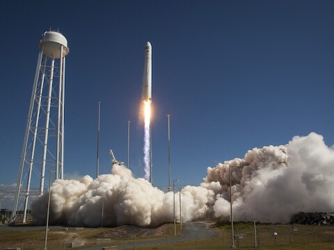 Een lanceerstation van NASA in Virginia.
