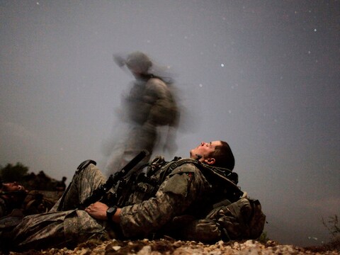 De Amerikaanse troepen in Afghanistan.