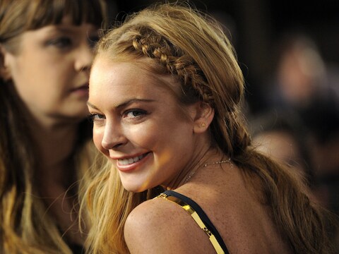 Lindsay Lohan op de première van Scary Movie V in Los Angeles.