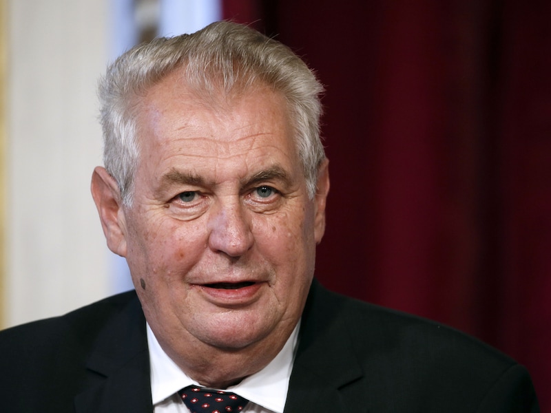 De Tsjechische president Milos Zeman.