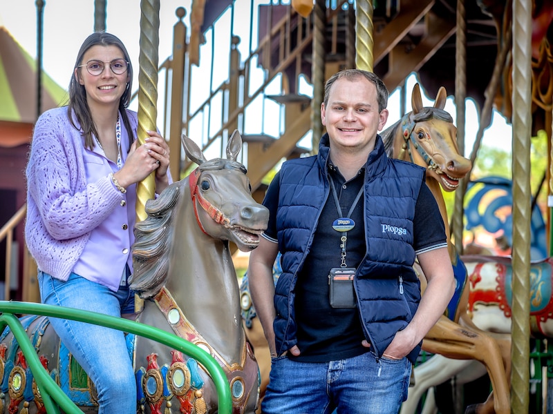 Silke en Joachim werken intussen allebei acht jaar in Plopsaland.