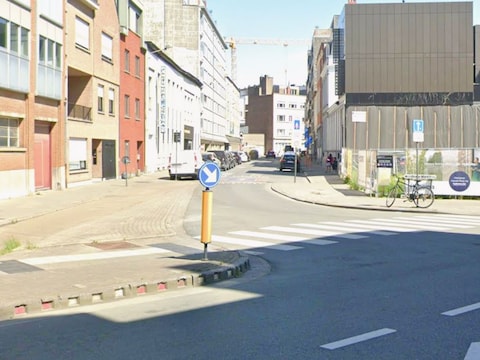 Archiefbeeld van de Oude-Vestingsstraat, vanaf de Koning Albertstraat bekeken.