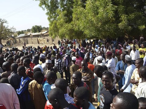 Mensen uit Borno zoeken hun toevlucht tot vluchtelingenkampen.