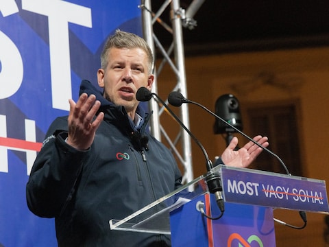 Verkiezingsoverwinnaar Péter Magyar