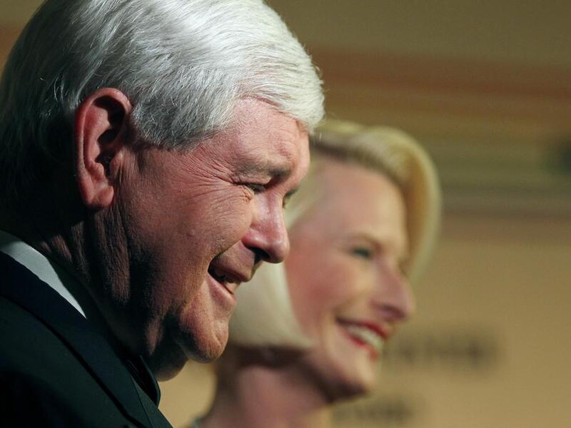 Newt Gingrich en Callista.