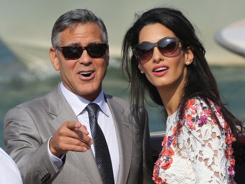 George Clooney trouwde deze zomer in Venetië met Amal Alamuddin.