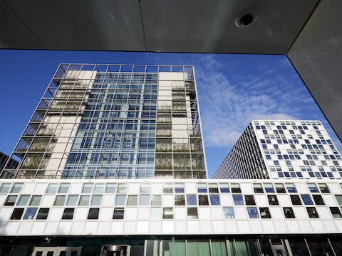 Het Internationaal Strafhof in Den Haag.