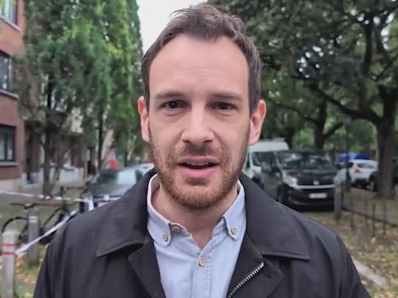 KIJK. VTM NIEUWS-journalist Carl Theunis: "Het voertuig zou eerder gestolen zijn in Tubeke"