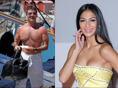 Simon Cowell fantaseert hoe hij ijs van Nicole Scherzinger wil likken.