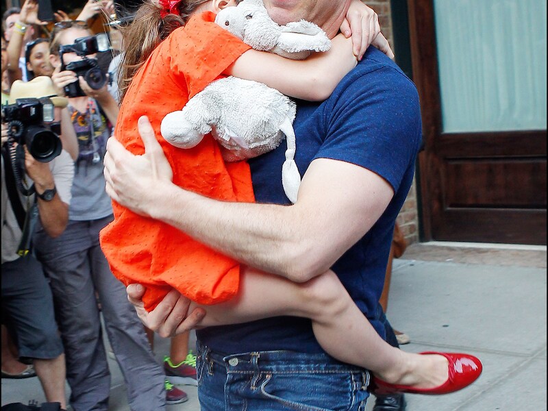 Tom Cruise en zijn dochter Suri in 2012.