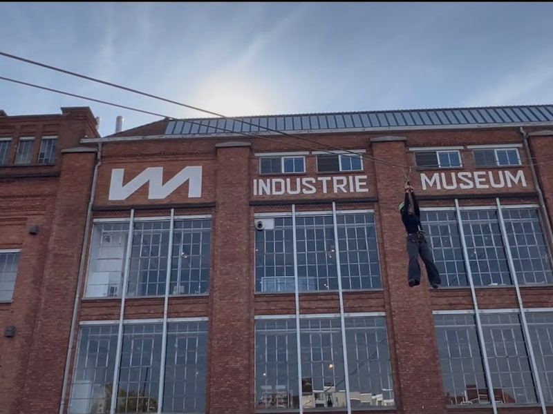 Zipline Industriefestival.