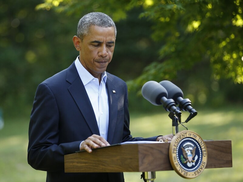 De Amerikaanse president Barack Obama