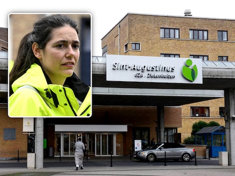 Een brandende hooibaal veroorzaakte rookontwikkeling in de ondergrondse parkeergarage van het Sint-Augustinusziekenhuis in Wilrijk. Inzet: brandweerwoordvoerder Ninke Neirynck.