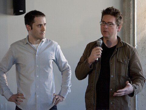 Evan Williams en Biz Stone.