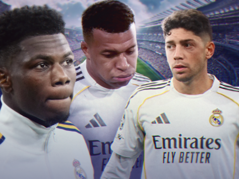 Aurélien Tchouaméni, Kylian Mbappé en Fede Valverde.