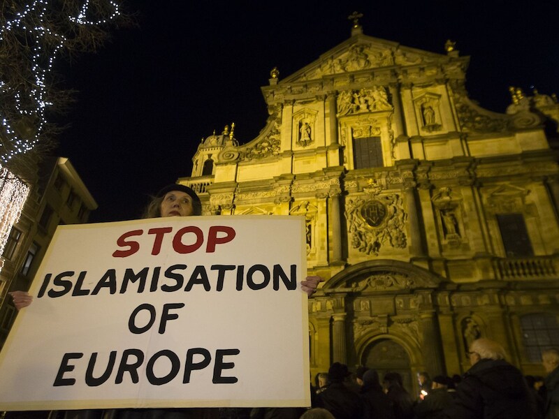 Pegida in Antwerpen op 2 maart.