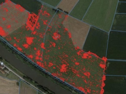 Taakkaart op basis van dronebeeld