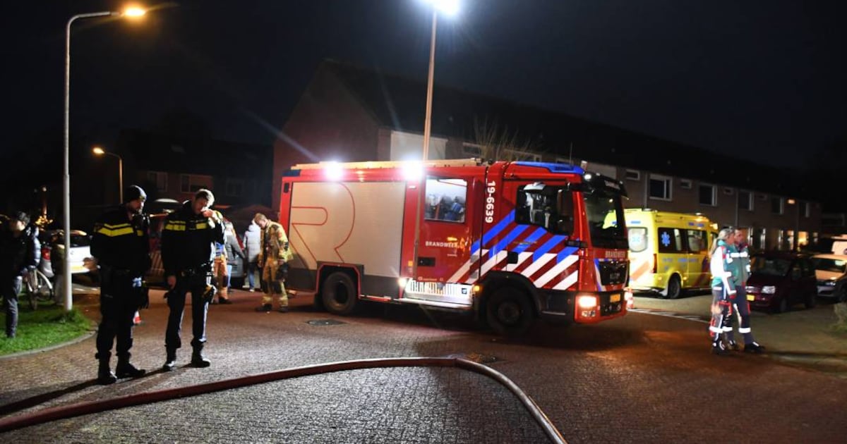 Grote brand bij woning aan Schuberthof in Terneuzen