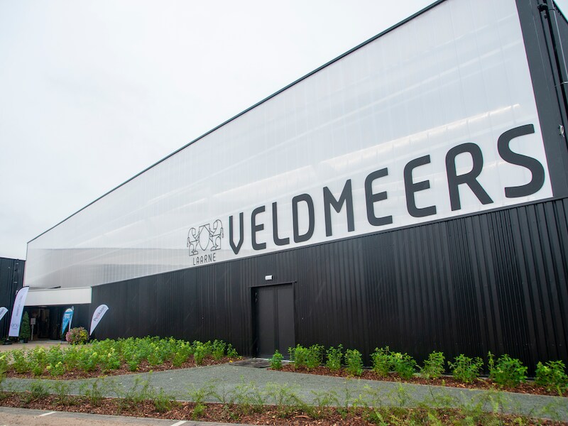 Nieuwe sporthal Veldmeers in Laarne.