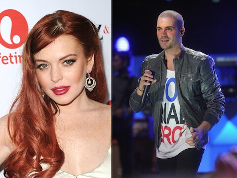 Lindsay Lohan en Max George.