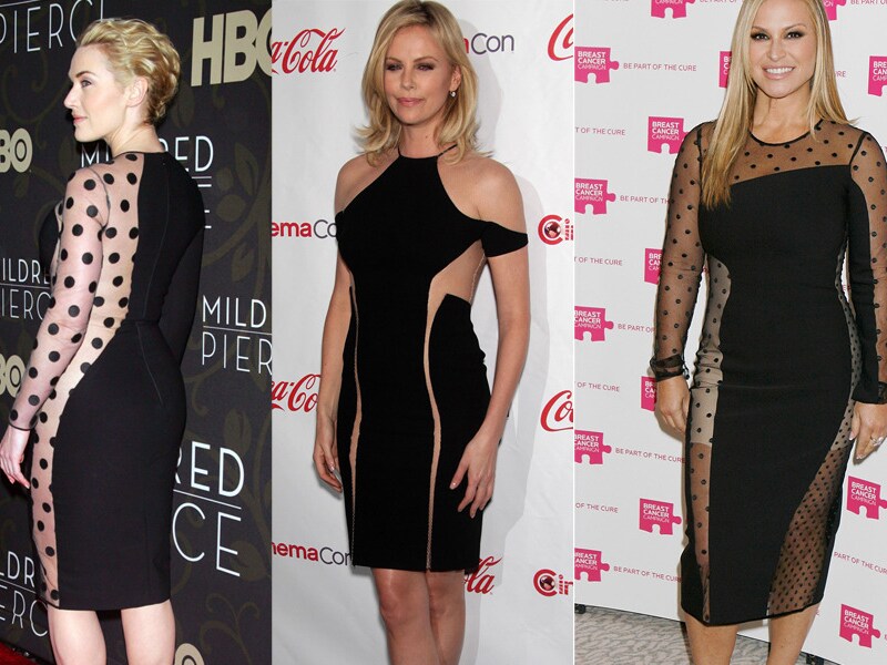 Kate Winslet en Charlize Theron tonen hoe het wel moet, Anastacia hoe het niet moet.