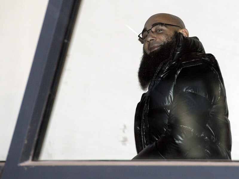 Fouad Belkacem, vandaag in het Antwerps gerechtsgebouw.